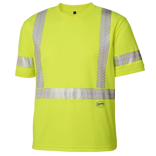 Pioneer Zebra Tape Cool-Pass Shirt, Class 3, Class 3 TYPE P & R, CoolPass, Moisture-Wicking Bird's-Eye, S V1052160U-S - main